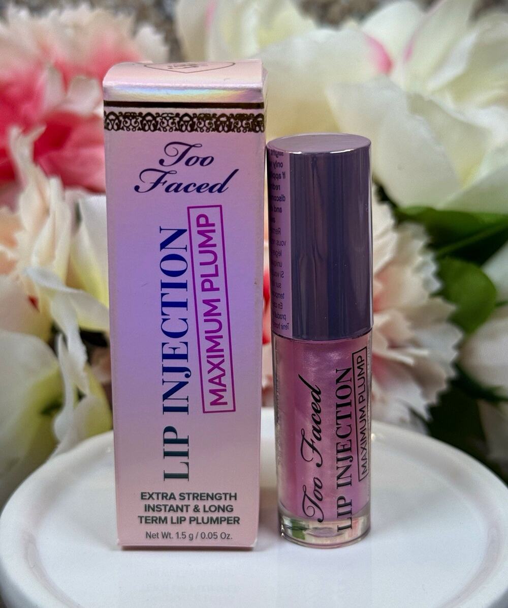 Too Faced Lip Injection Maximum Plump Lip Plumper Pink Gloss Liquid 0.05 oz